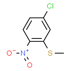 ChemSpider 2D Image | 4-Chloro-2-(methylsulfanyl)-1-nitrobenzene | C7H6ClNO2S