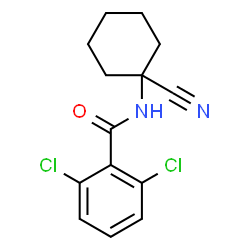 ChemSpider 2D Image | 2,6-Dichlor-N-(1-cyancyclohexyl)benzamid | C14H14Cl2N2O
