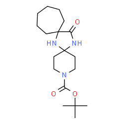 ChemSpider 2D Image | 2-Methyl-2-propanyl-15-oxo-3,7,16-triazadispiro[5.1.6.2]hexadecan-3-carboxylat | C18H31N3O3