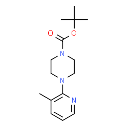 ChemSpider 2D Image | tert-butyl 4-(3-methylpyridin-2-yl)piperazine-1-carboxylate | C15H23N3O2