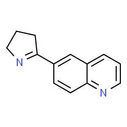 ChemSpider 2D Image | 6-(3,4-Dihydro-2H-pyrrol-5-yl)quinoline | C13H12N2