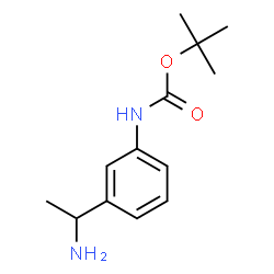 ChemSpider 2D Image | 3-(1'-Aminoethyl)-1-N-Boc-aniline | C13H20N2O2