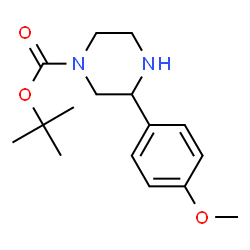 ChemSpider 2D Image | 1-BOC-3-(4-METHOXYPHENYL)PIPERAZINE | C16H24N2O3