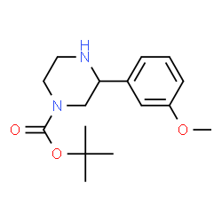 ChemSpider 2D Image | 1-BOC-3-(3-METHOXYPHENYL)PIPERAZINE | C16H24N2O3
