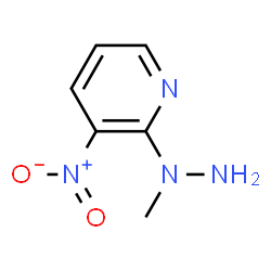 ChemSpider 2D Image | 2-(1-Methylhydrazino)-3-nitropyridine | C6H8N4O2