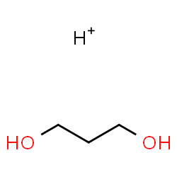 ChemSpider 2D Image | 1,3-Propanediol, hydrogen salt | C3H9O2