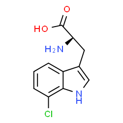 ChemSpider 2D Image | 7-Chlorotryptophan | C11H11ClN2O2