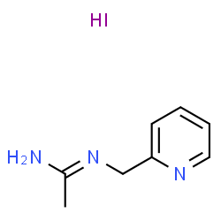 ChemSpider 2D Image | (1E)-N'-(2-Pyridinylmethyl)ethanimidamide hydroiodide (1:1) | C8H12IN3