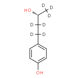 ChemSpider 2D Image | 4-[(3R)-3-Hydroxy(1,1,2,2,4,4,4-~2~H_7_)butyl]phenol | C10H7D7O2