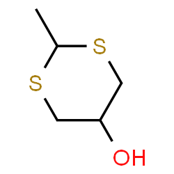 ChemSpider 2D Image | 2-Methyl-1,3-dithian-5-ol | C5H10OS2