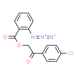 ChemSpider 2D Image | 2-(4-Chlorophenyl)-2-oxoethyl 2-azidobenzoate | C15H11ClN3O3