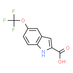 ChemSpider 2D Image | 5-(Trifluoromethoxy)indole-2-carboxylic acid | C10H6F3NO3