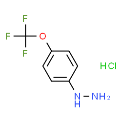 ChemSpider 2D Image | 4-(Trifluoromethoxy)phenylhydrazine hydrochloride | C7H8ClF3N2O