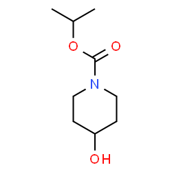 ChemSpider 2D Image | Isopropyl 4-hydroxy-1-piperidinecarboxylate | C9H17NO3