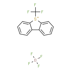 ChemSpider 2D Image | 5-(trifluoromethyl)dibenzothiopheniumtetrafluoroborate | C13H8BF7S