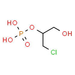 ChemSpider 2D Image | 1-Chloro-3-hydroxy-2-propanyl dihydrogen phosphate | C3H8ClO5P