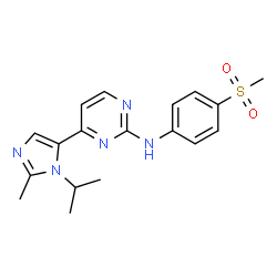 ChemSpider 2D Image | AZD5438 | C18H21N5O2S