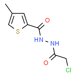 ChemSpider 2D Image | N'-(Chloroacetyl)-4-methyl-2-thiophenecarbohydrazide | C8H9ClN2O2S