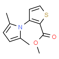 ChemSpider 2D Image | METHYL 3-(2,5-DIMETHYL-1H-PYRROL-1-YL)-2-THIOPHENECARBOXYLATE | C12H13NO2S