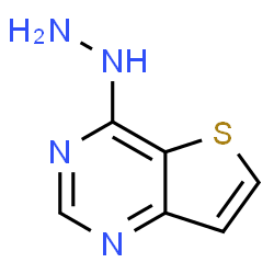 ChemSpider 2D Image | 4-hydrazinothieno[3,2-d]pyrimidine | C6H6N4S