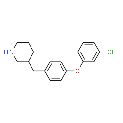 ChemSpider 2D Image | 3-(4-Phenoxy-benzyl)-piperidine hydrochloride | C18H22ClNO