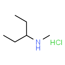 ChemSpider 2D Image | Methyl(pentan-3-yl)amine hydrochloride | C6H16ClN