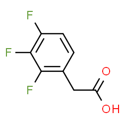 ChemSpider 2D Image | (2,3,4-Trifluorophenyl)acetic acid | C8H5F3O2