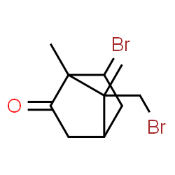 ChemSpider 2D Image | 6-Bromo-7-(bromomethyl)-1,7-dimethylbicyclo[2.2.1]heptan-2-one | C10H14Br2O