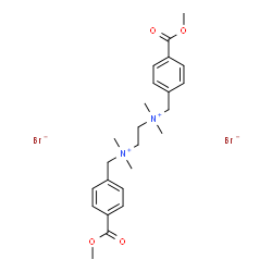 ChemSpider 2D Image | N,N'-Bis[4-(methoxycarbonyl)benzyl]-N,N,N',N'-tetramethyl-1,2-ethanediaminium dibromide | C24H34Br2N2O4