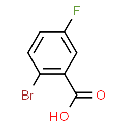 ChemSpider 2D Image | 2-Bromo-5-fluorobenzoic acid | C7H4BrFO2
