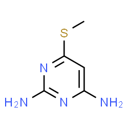 ChemSpider 2D Image | 6-(Methylsulfanyl)-2,4-pyrimidinediamine | C5H8N4S