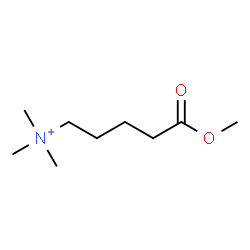 ChemSpider 2D Image | 5-Methoxy-N,N,N-trimethyl-5-oxo-1-pentanaminium | C9H20NO2