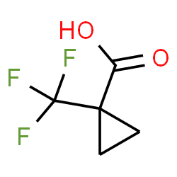 ChemSpider 2D Image | 1-(Trifluoromethyl)cyclopropanecarboxylic acid | C5H5F3O2