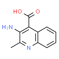 ChemSpider 2D Image | 3-Amino-2-methyl-4-quinolinecarboxylic acid | C11H10N2O2
