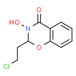 ChemSpider 2D Image | 2-(2-Chloroethyl)-3-hydroxy-2,3-dihydro-4H-1,3-benzoxazin-4-one | C10H10ClNO3