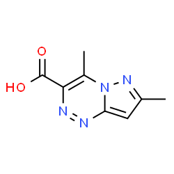 ChemSpider 2D Image | 4,7-dimethylpyrazolo[3,2-c][1,2,4]triazine-3-carboxylic acid | C8H8N4O2
