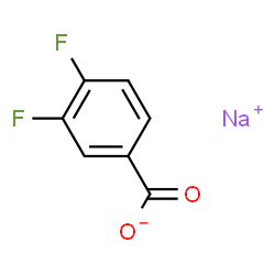 ChemSpider 2D Image | Sodium 3,4-difluorobenzoate | C7H3F2NaO2