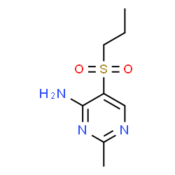 ChemSpider 2D Image | 2-Methyl-5-(propylsulfonyl)-4-pyrimidinamine | C8H13N3O2S
