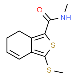 ChemSpider 2D Image | 6,7-Dihydro-N-methyl-3-(methylthio)benzo[c]thiophene-1-carboxamide | C11H13NOS2