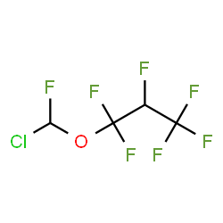 ChemSpider 2D Image | 1,1,2,3,3,3-Hexafluoropropyl chlorofluoromethyl ether | C4H2ClF7O
