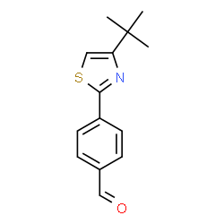 ChemSpider 2D Image | 4-(4-tert-Butyl-1,3-thiazol-2-yl)benzaldehyde | C14H15NOS