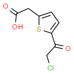 ChemSpider 2D Image | [5-(Chloroacetyl)-2-thienyl]acetic acid | C8H7ClO3S