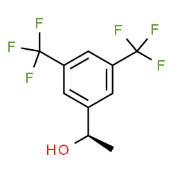 ChemSpider 2D Image | (R)-1-[3,5-Bis(trifluoromethyl)phenyl]ethanol | C10H8F6O