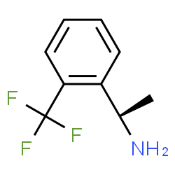 ChemSpider 2D Image | (R)-1-[2-(Trifluoromethyl)phenyl]ethylamine | C9H10F3N