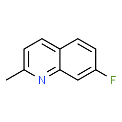 ChemSpider 2D Image | 7-Fluoro-2-methylquinoline | C10H8FN
