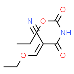 ChemSpider 2D Image | ethyl (2E)-2-cyano-3-ethoxy-2-propenoylcarbamate | C9H12N2O4
