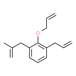 ChemSpider 2D Image | 1-Allyl-2-(allyloxy)-3-(2-methyl-2-propen-1-yl)benzene | C16H20O