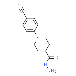 ChemSpider 2D Image | 1-(4-Cyanophenyl)-4-piperidinecarbohydrazide | C13H16N4O