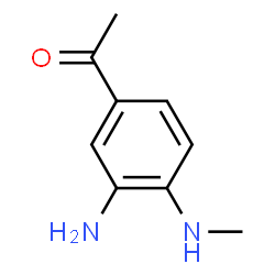 ChemSpider 2D Image | 1-[3-Amino-4-(methylamino)phenyl]ethanone | C9H12N2O