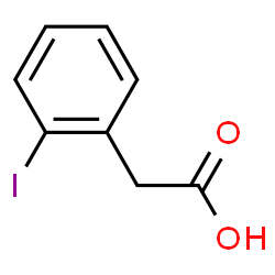 ChemSpider 2D Image | 2-Iodophenylacetic acid | C8H7IO2